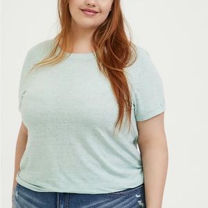 Mint blue crew neck t-shirt